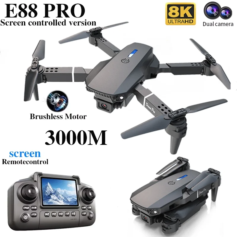 Professional E88 PRO Drone wit - Drone Camera 4K ulasan dan harga